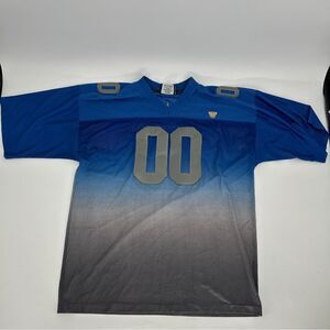 PJ Mark Gradient Blue Football Jersey Size XXL # 00 Sewn On 3 Star